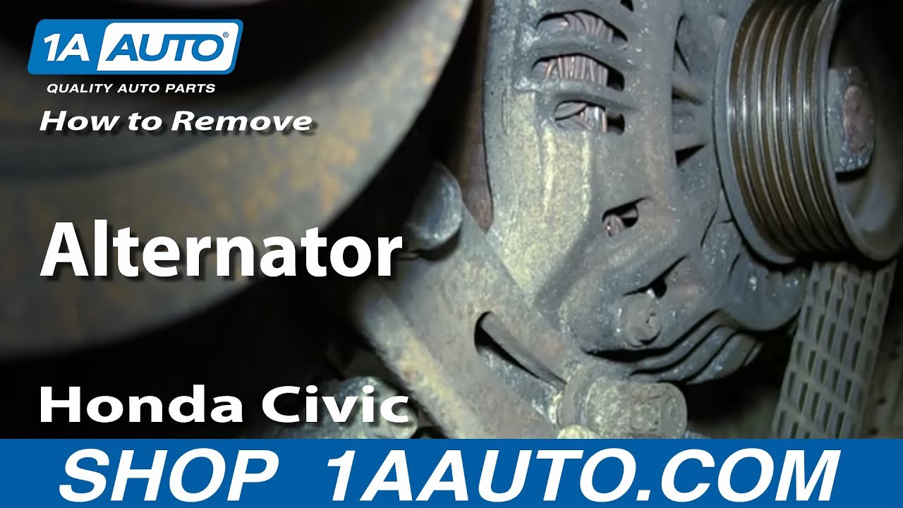 How to Replace Alternator 01-05 Honda Civic