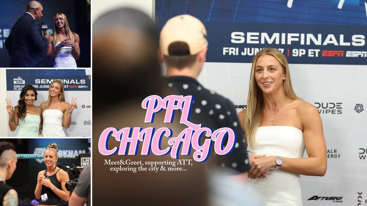 PFL CHICAGO | встреча и приветствие, поддержка ATT + исследование города с Дакотой Дитчевой