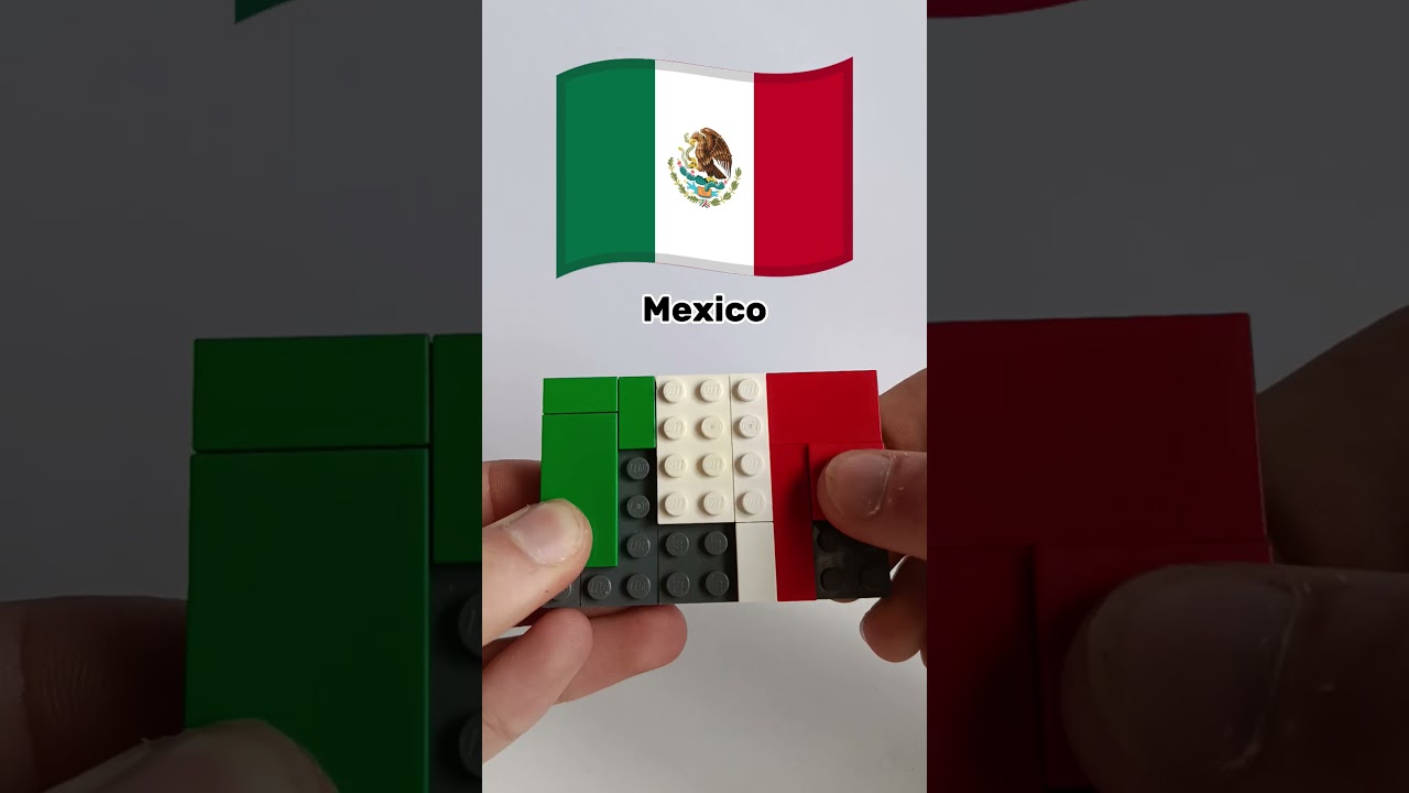 Lego Mexico Flag  #lego