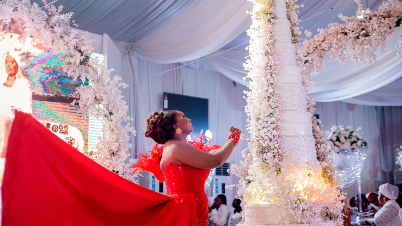 Million dollar 40th Nigerian birthday party. All white ball party planned by Georgia Events Ng