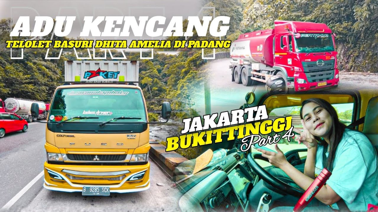 PART 4❗ADU KENCANG TELOLET BASURI DHITA AMELIA SUPIR TRUCK CANTIK DI PADANG