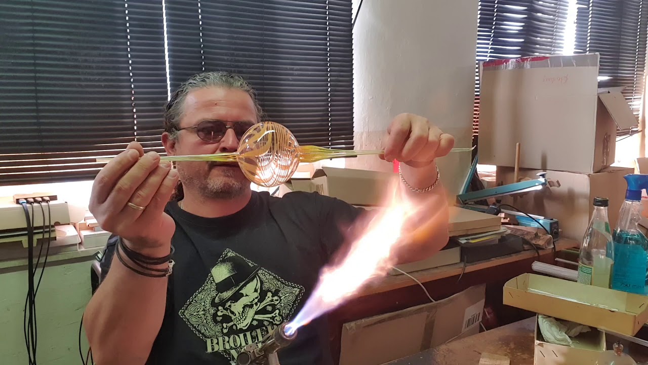 Herstellung einer Lichtmühle aus Lauschaer Glas