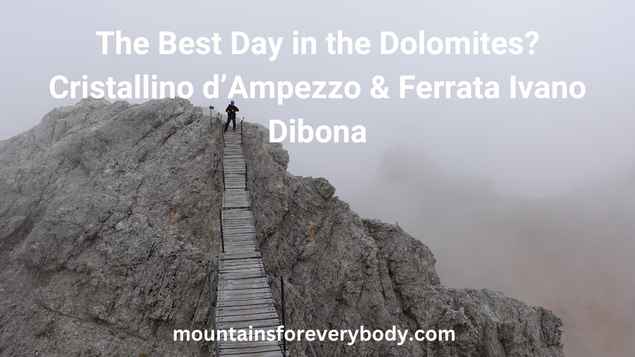 Climbing Cristallino d’Ampezzo and Ferrata Ivano Dibona