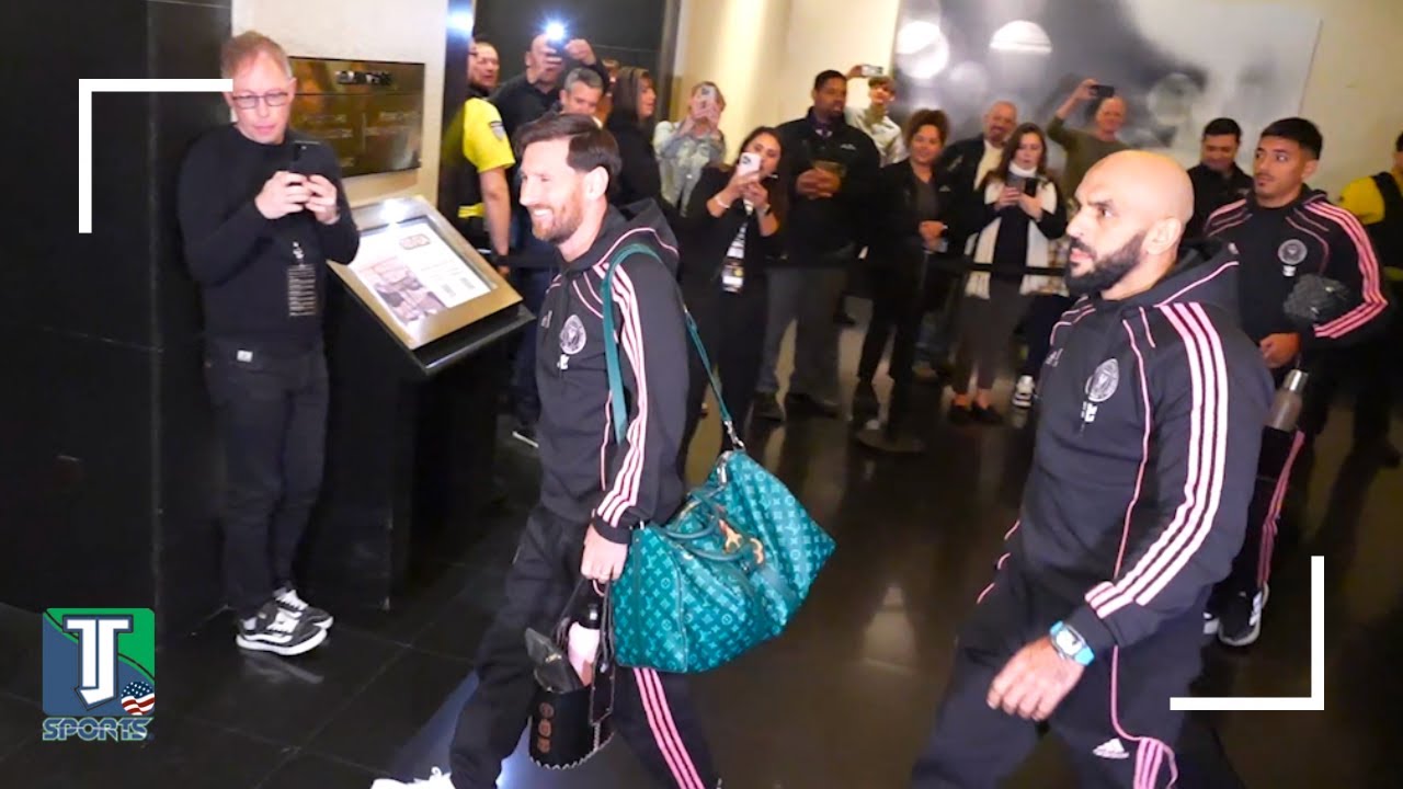 THIS IS HOW THEY WELCOME MESSI! Inter Miami Arrives in Las Vegas to a FRENZIED CROWD!