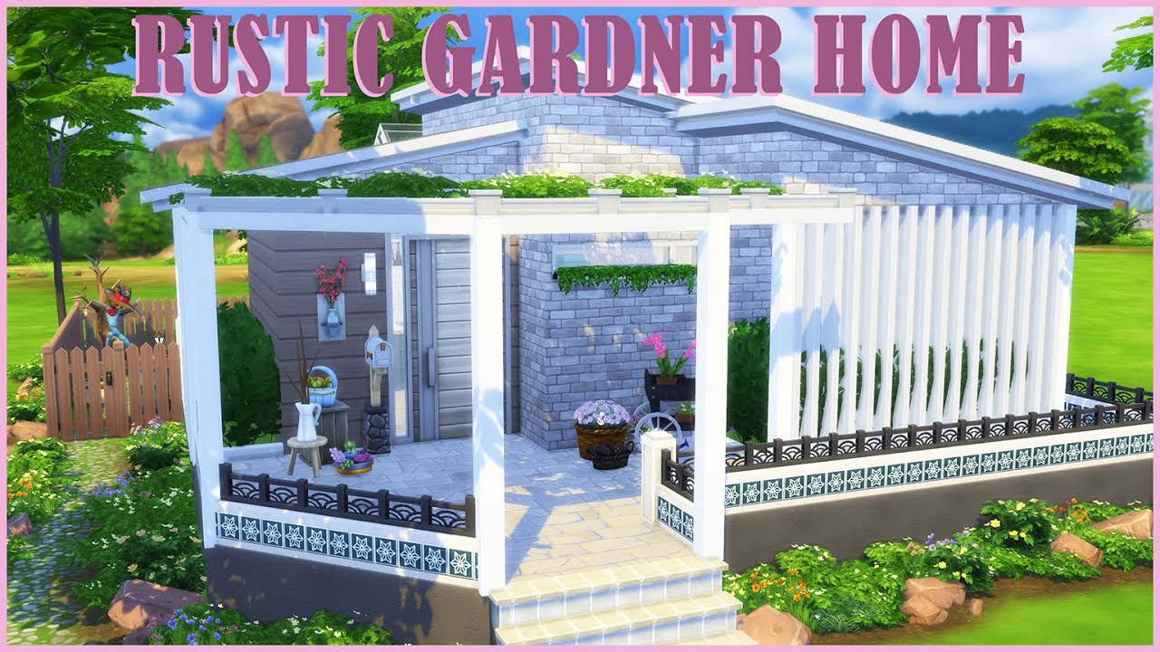 Tiny Rustic Gardner Home || the Sims 4 Speed Build || ts4