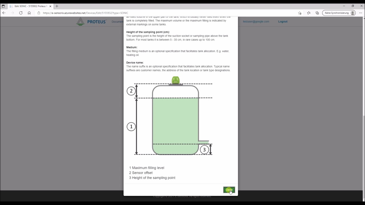 E-Sensorix Web Portal Part 3 - Tank- and Alert Settings for the Level Sensors EcoFrog and EcoCloud