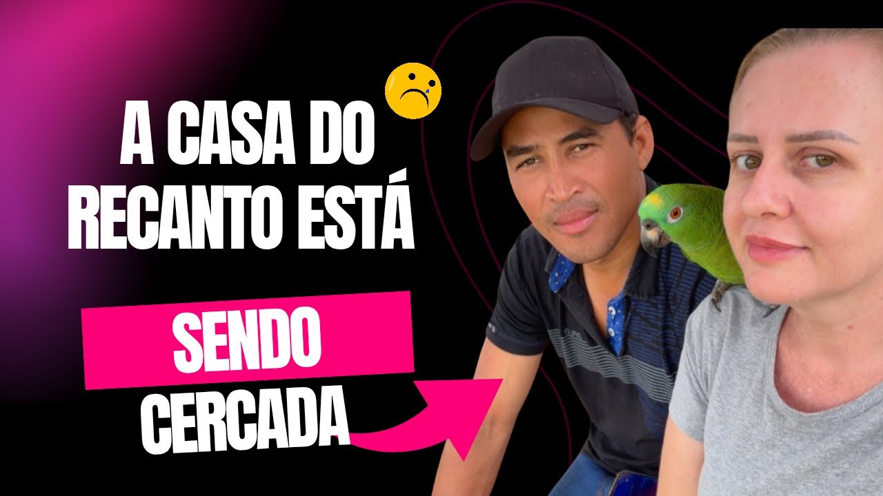 já começou a CONSTRUÇÃO do fechamento do QUINTAL
