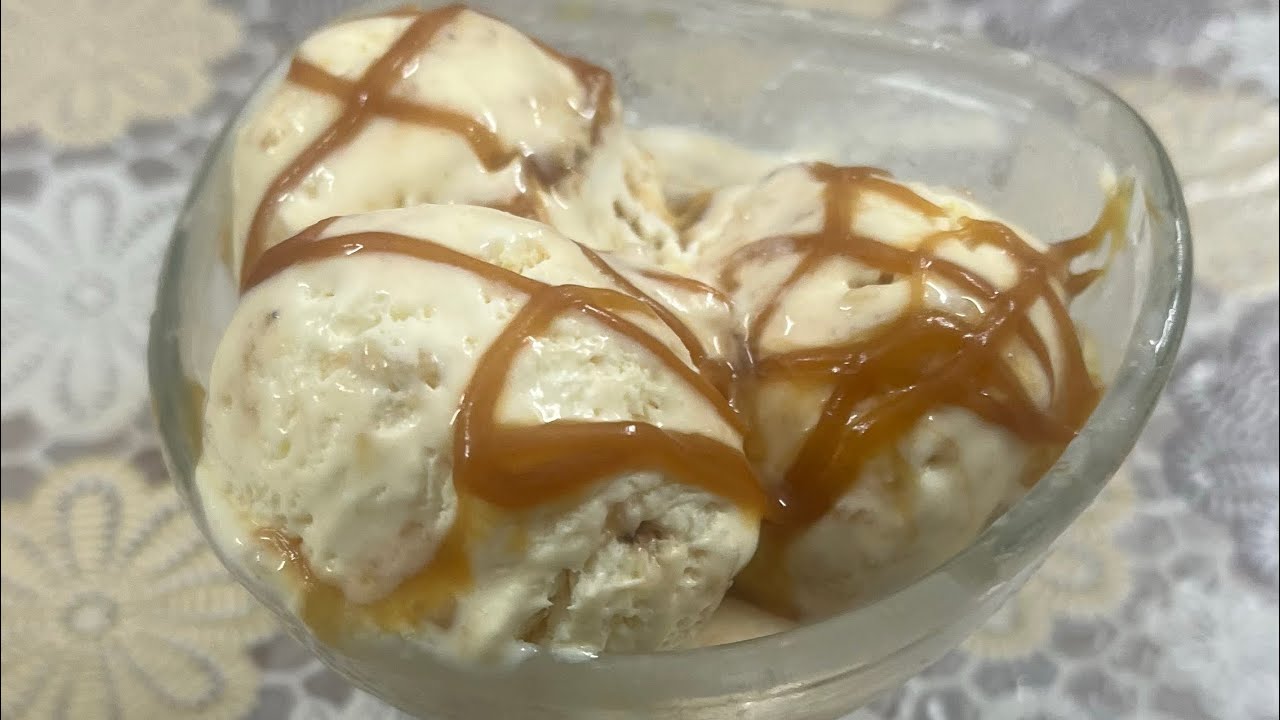 Butterscotch Ice Cream easy recipe || homemade butterscotch ice cream 