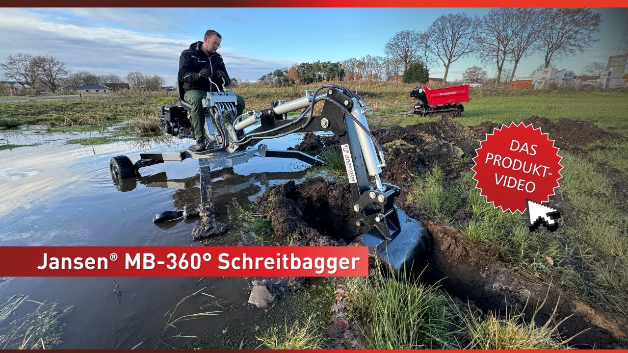 🚜🏗️ Entdecke den neuen Jansen® MB-360° Schreitbagger!