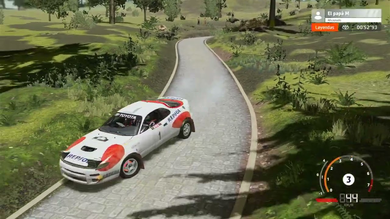Toyota Celica Turbo 4wd de 5ª Generación en Bélgica shakedown en WRC Generations para Switch.