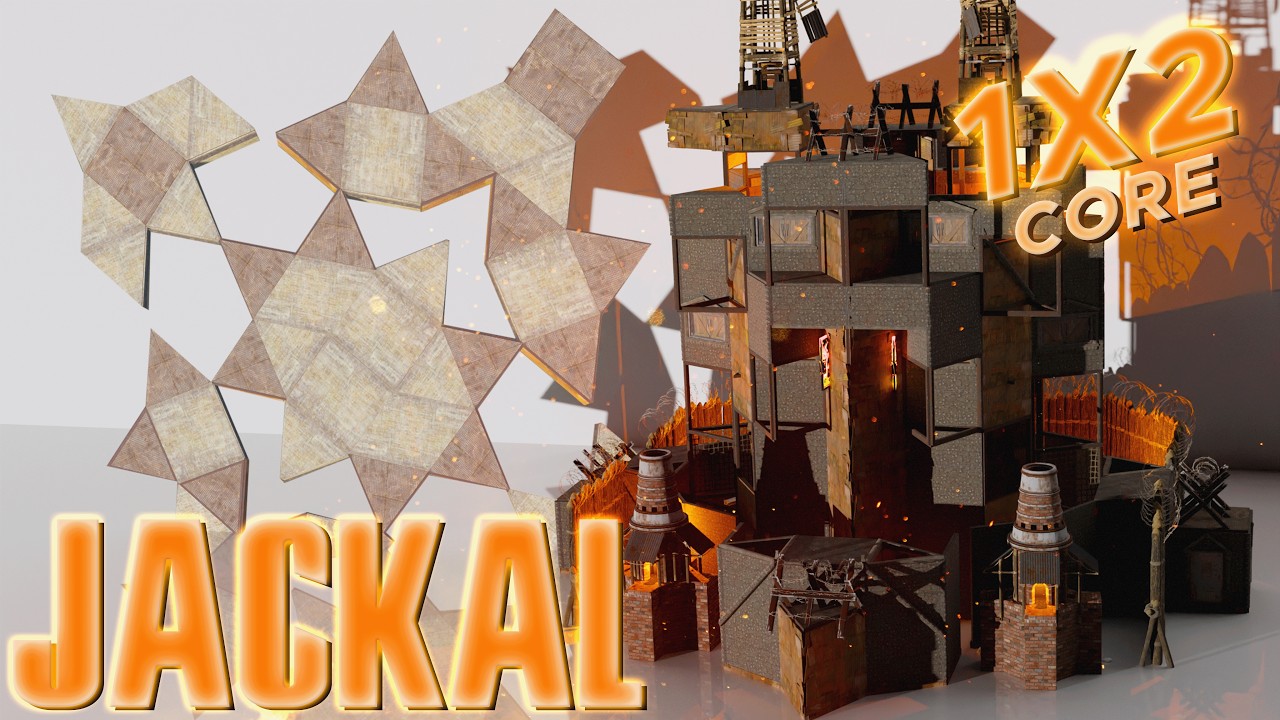 The Jackal - BUDGET BUILD - SOLO DUO Base - 50 ROCKETS - Simple & Strong - RUST Base Designs 2026