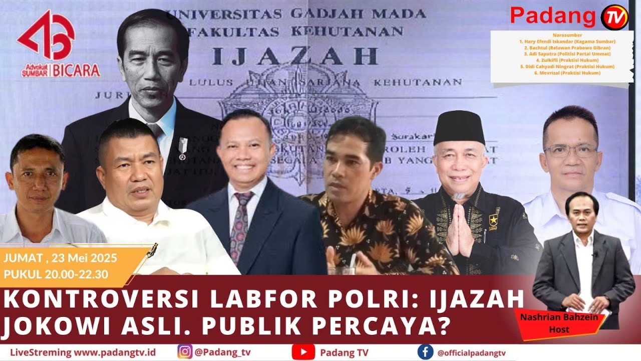 🔴 LIVE : ASB - Bareskrim Stop Kasus, Roy Suryo Cs: Lanjut Pengadilan! Ini Suara Sumbar...
