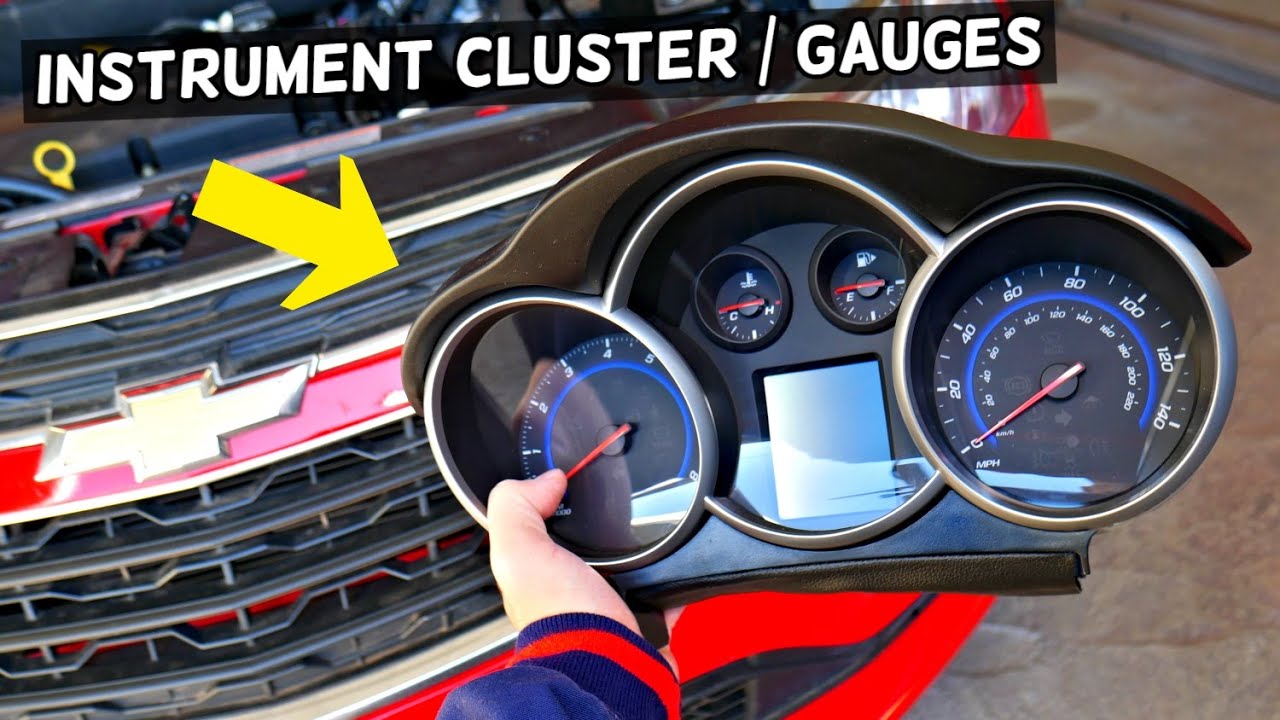 CHEVROLET CRUZE INSTRUMENT CLUSTER GAUGES REMOVAL REPLACEMENT