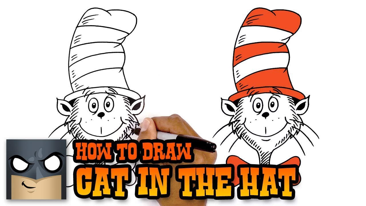 How to Draw Cat in the Hat (Art Tutorial)