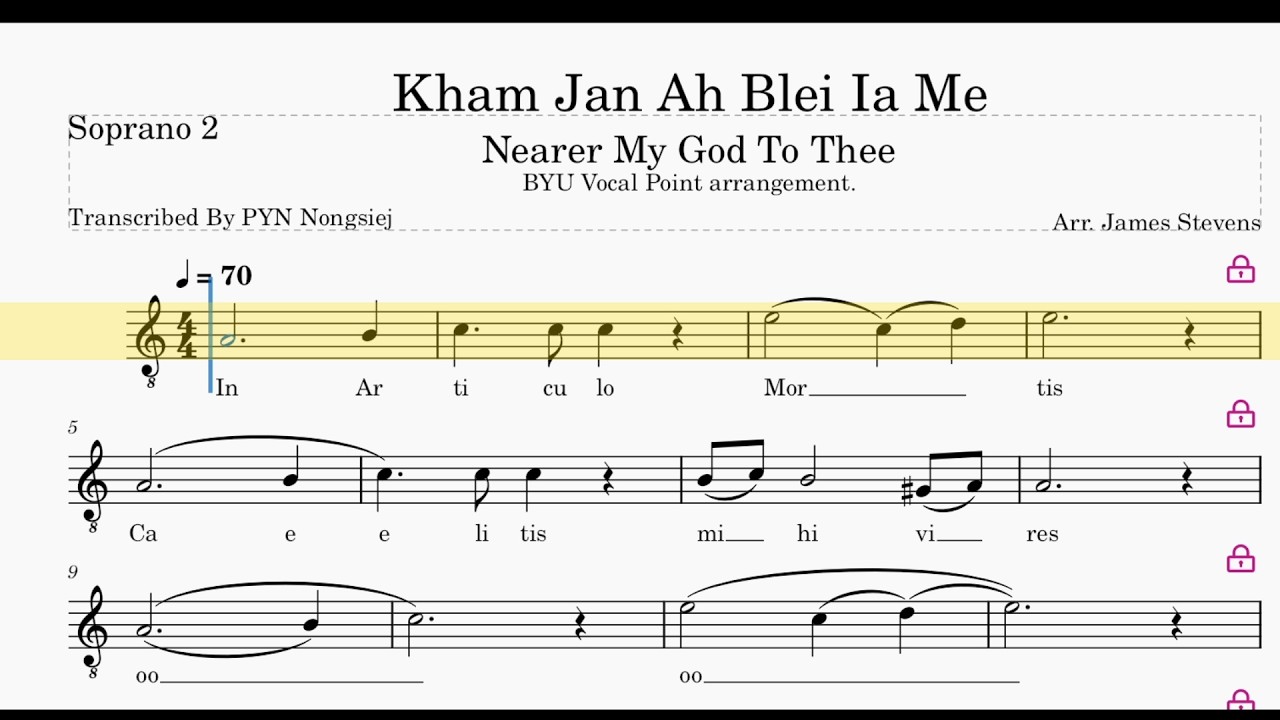 Sop2 Nearer My God To Thee (Khasi)