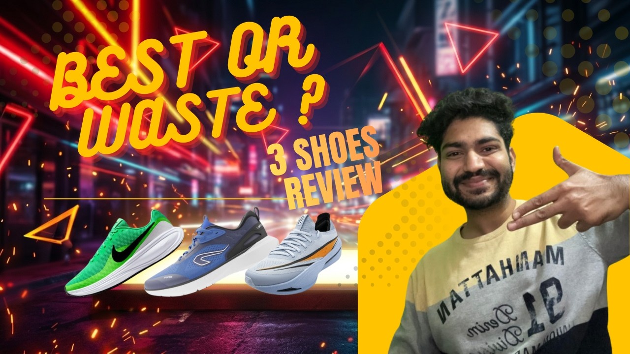 Top 3 Budget Running Shoes Review | Nike Revolution 8 vs Kiprun 190.1 vs Red Tape