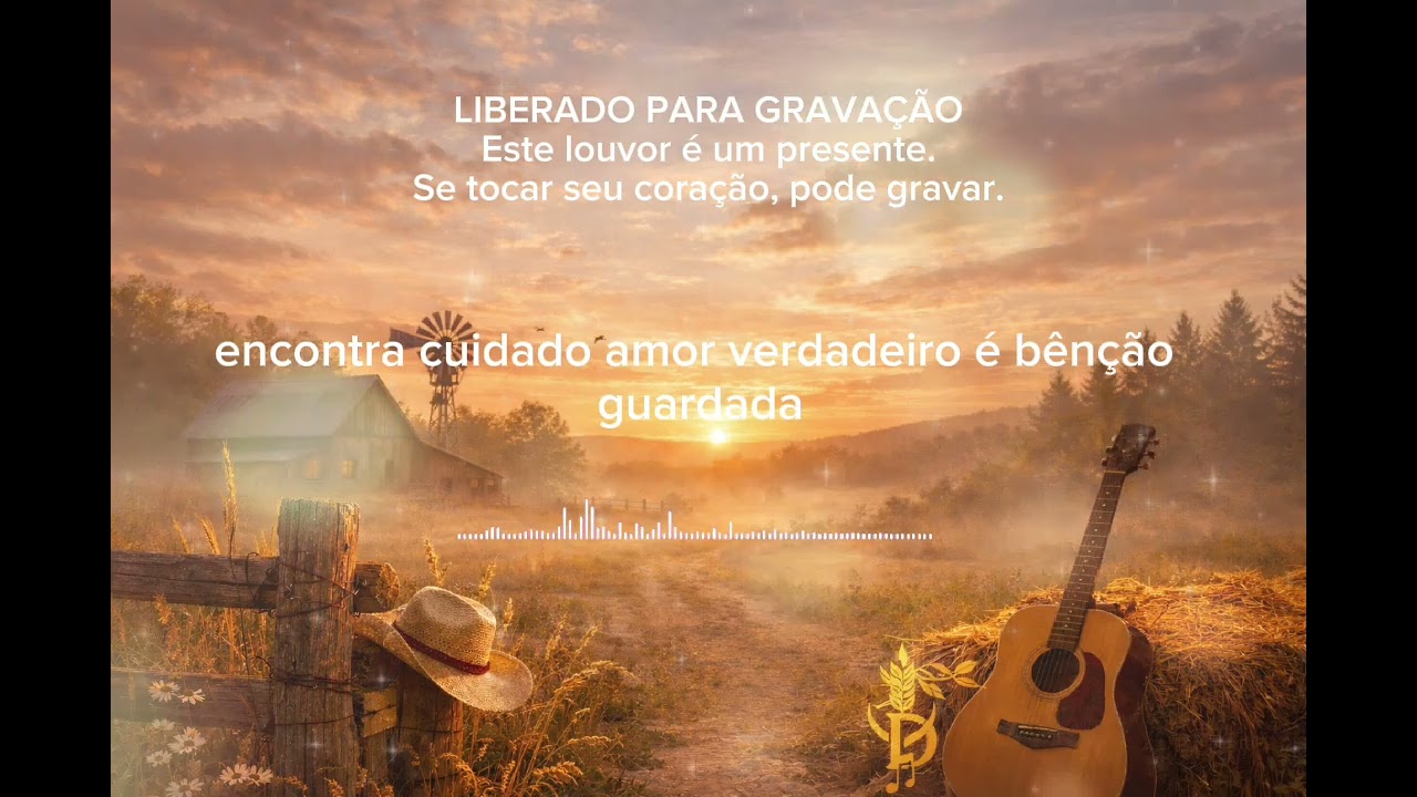 TESOURO CHAMADO AMIGO | LOUVOR LIBERADO PARA GRAVAÇÃO 🎁🌾