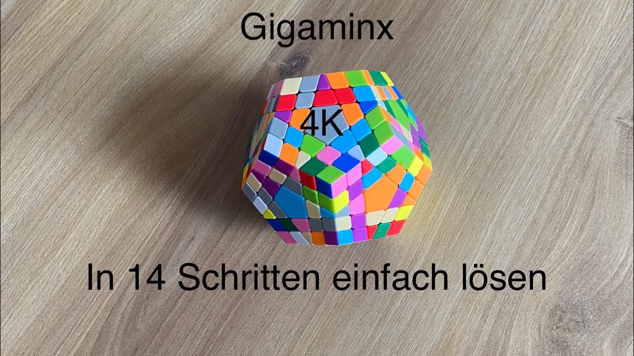 Gigaminx in 14 Schritten einfach lösen (4K60) Part 1