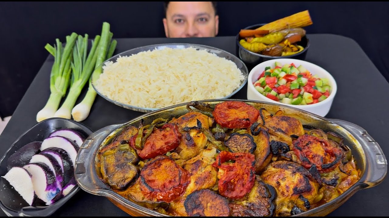 ادخل وشوف اطيب اكلات البيوت العراقية الموصلية الشعبية تبسي دجاج مع تمن