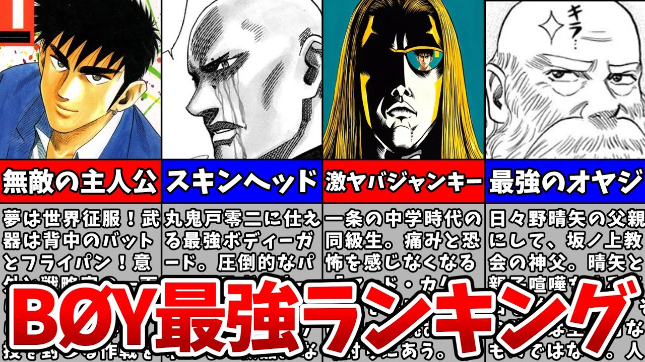 【BØY】BOY強さランキングTOP5！最強キャラはこいつだ【ジャンプ黄金期漫画】