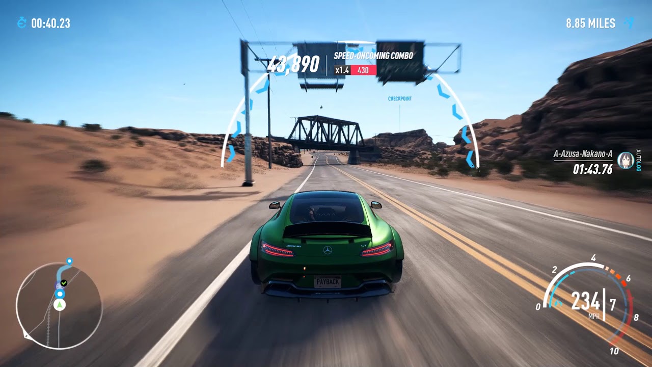 Need For Speed Payback - LV399 Mercedes-Benz AMG GT Performance & Gameplay