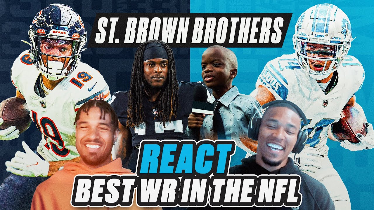 Amon-Ra St. Brown argues Top WRs in NFL w/ 10 year old reporter Jeremiah Fennell