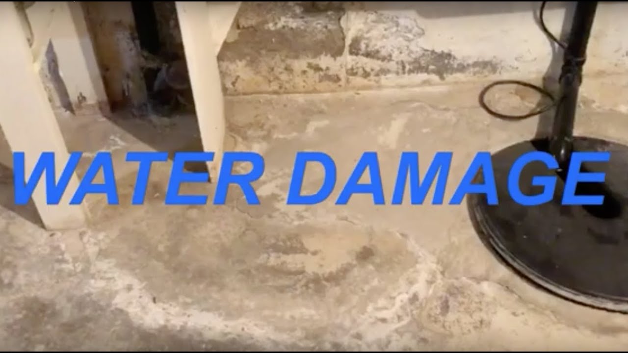 Actual Water Damage Basement Clean-up