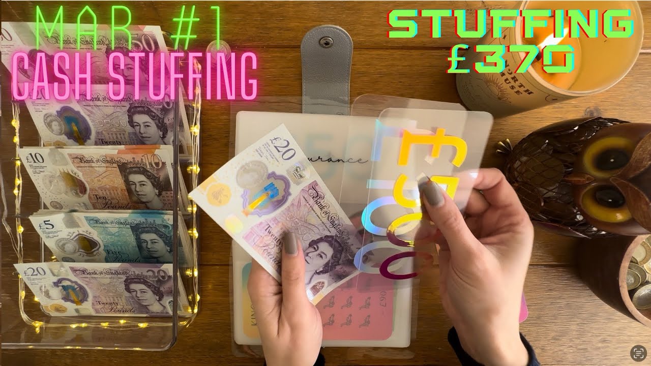 MARCH #1 CASH ENVELOPE STUFFING | STUFFING £370 | ENVELOPES & SAVINGS CHALLENGES | UK CASH STUFFING