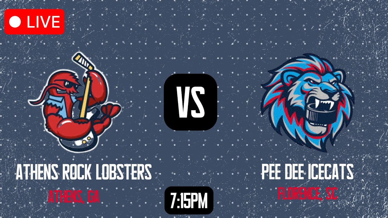 Athens Rock Lobsters @ Pee Dee IceCats March 6th, 2026