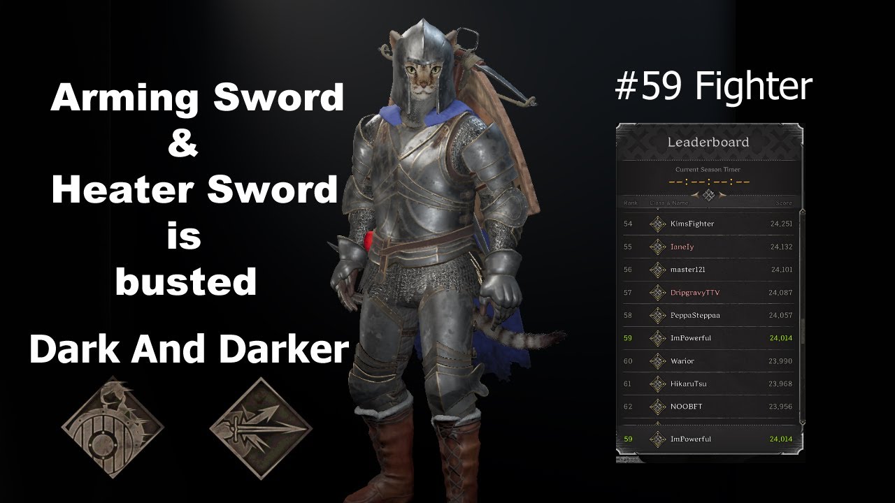Arming Sword And Heater shield is busted | Dark and darker