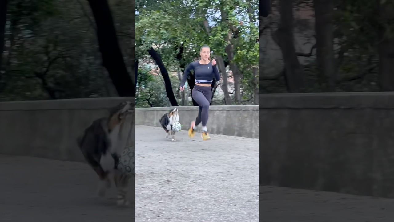 CHASED BY MY OWN DOG😂 #dog #running #sports #sprint