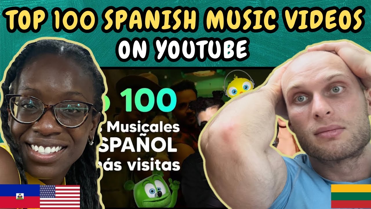 REACTION TO TOP 100 Videos Musicales en ESPAÑOL más VISTOS [25/12/2023]