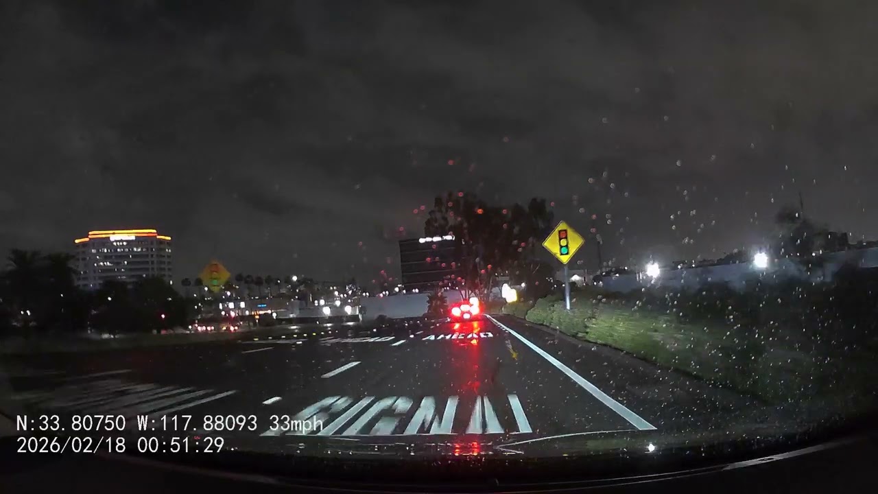 #Daily #Drive #Dashcam #South California, #USA#Los Angeles #Rainy and #Stormy #Night