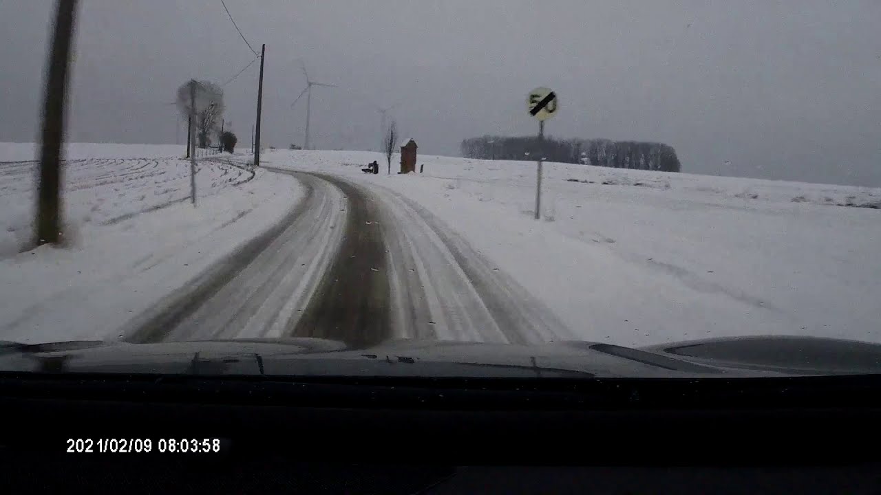 Sportage 1.6 Turbo AWD with winter tires - snow on the roads (Belgium)