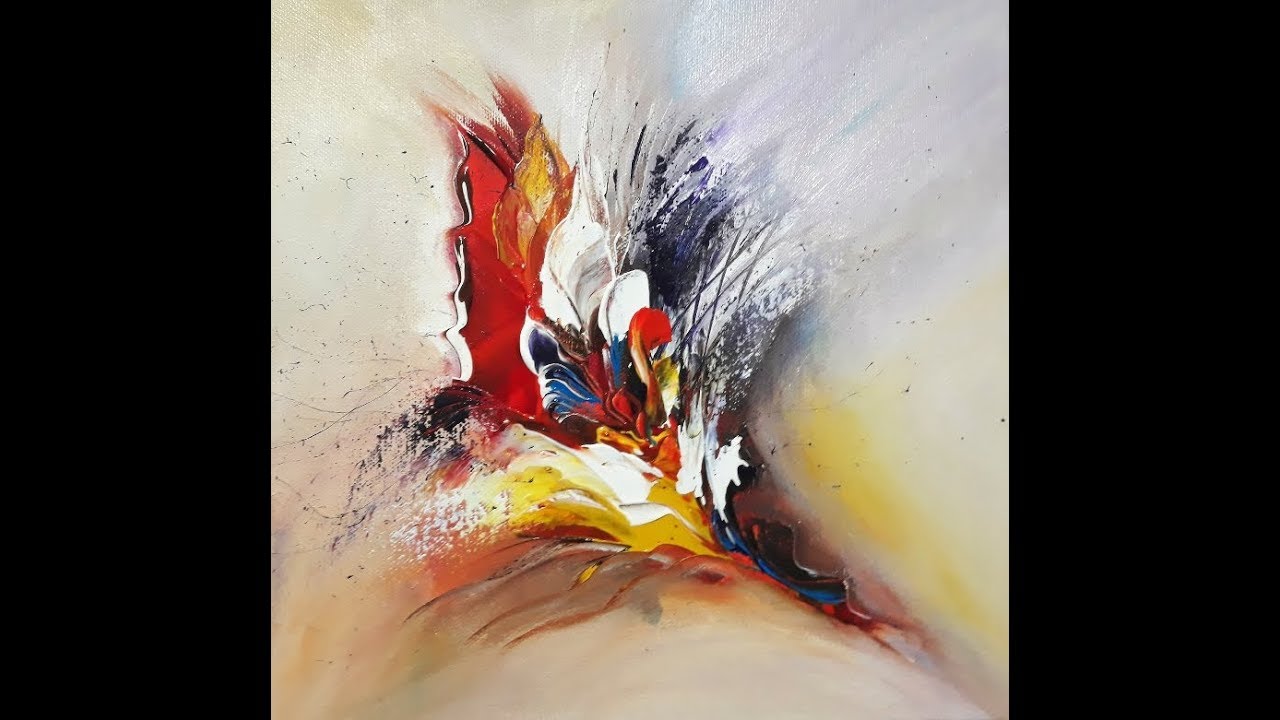 How to paint Abstract/ Acrylics/REAL TIME/Abstract malen/V194/Exotic 5