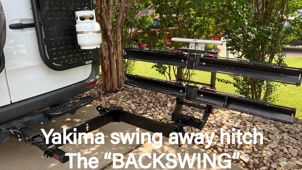 Swing away hitch for e-bikes on the Sprinter Van. @vandingo1 