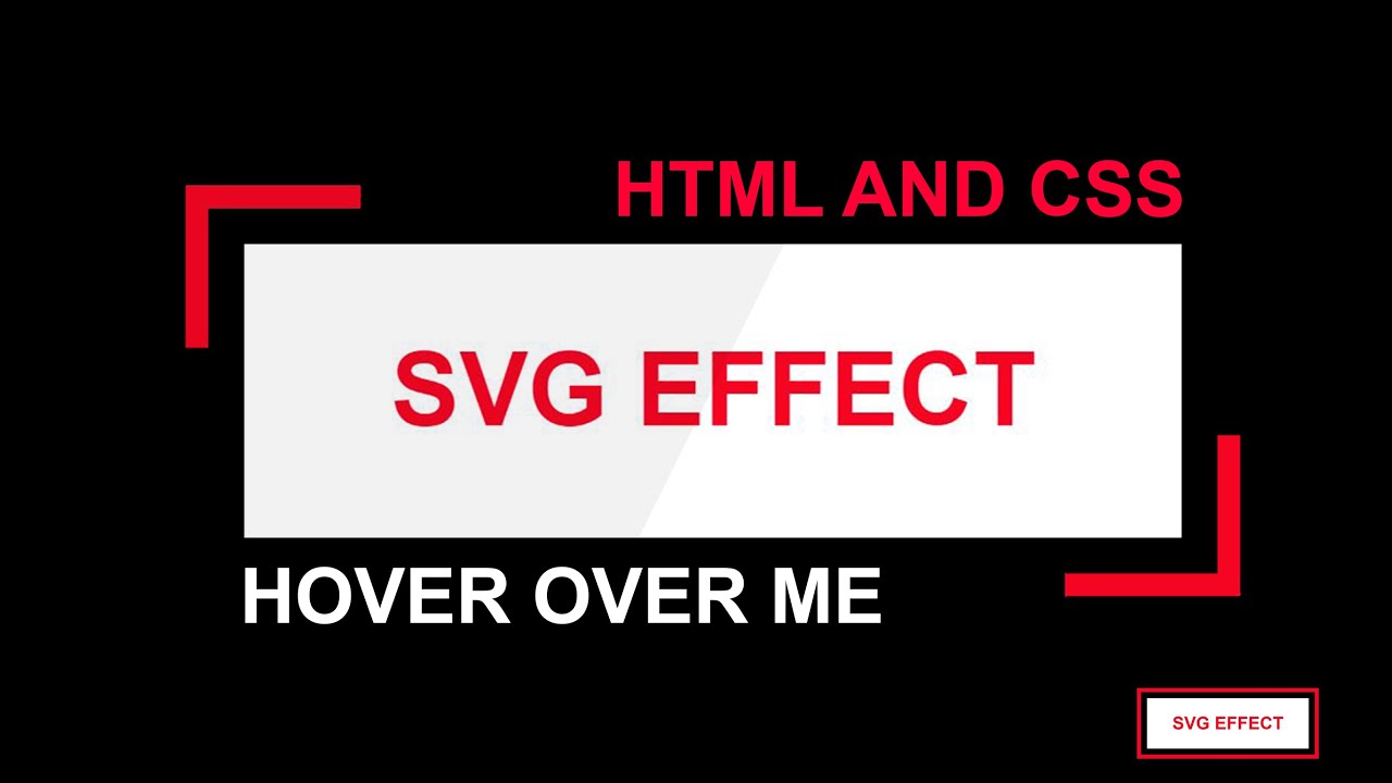 HOVER OVER ME | Simple and easy SVG trick | Best SVG effect with CSS | design a button