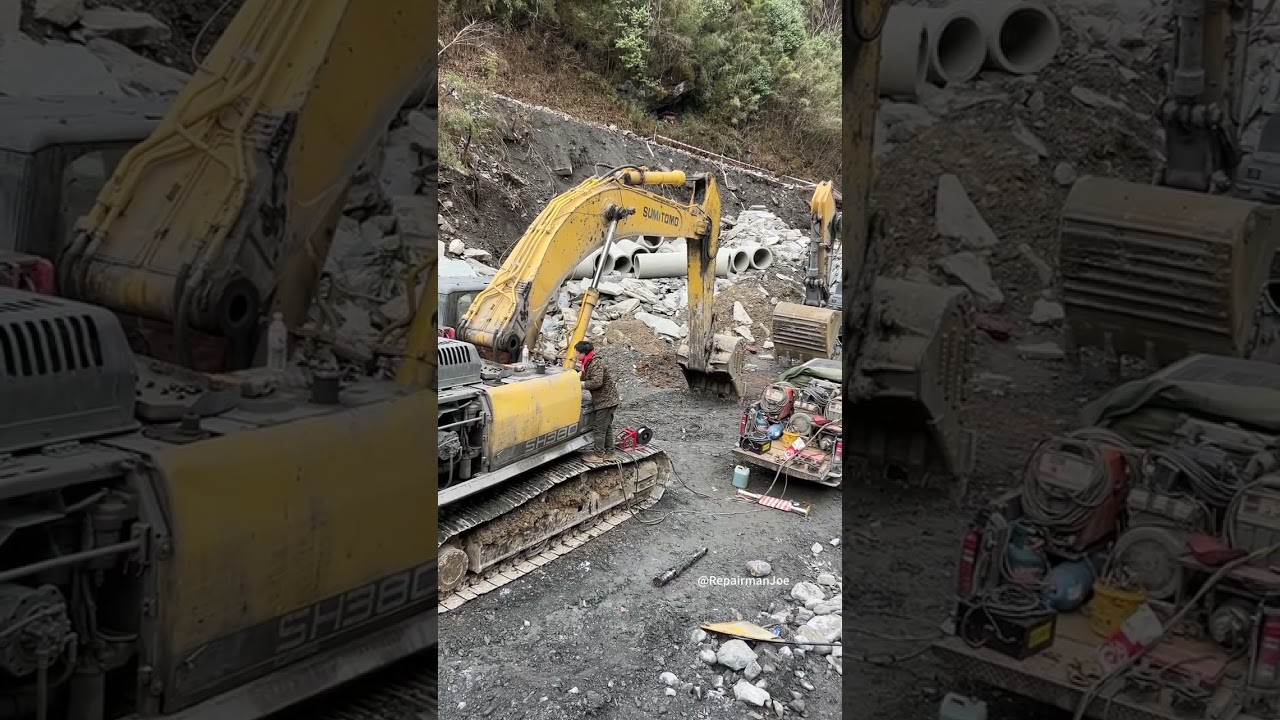 Excavator Base Mount Repair