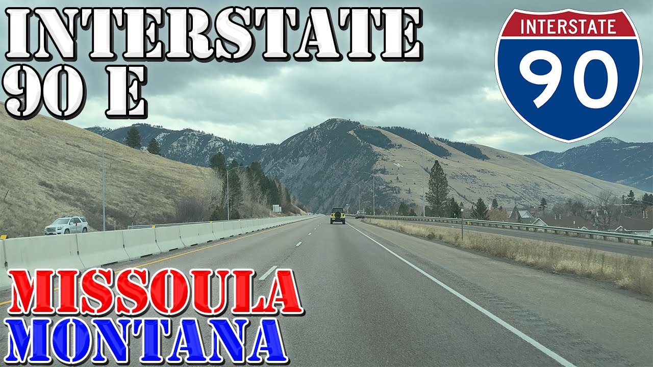 I-90 East - Missoula - Montana - 4K Highway Drive