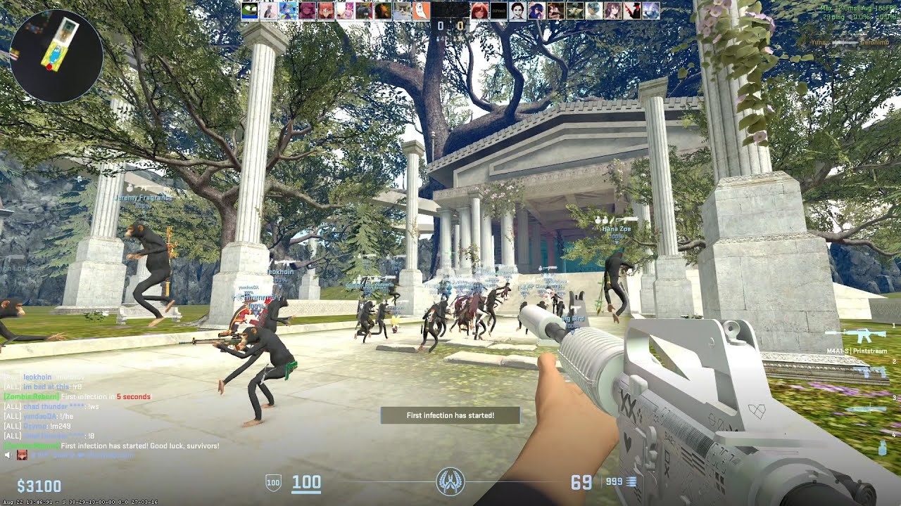 CS2 Zombie Escape ze_overlord (All Stages) On Ghostcap