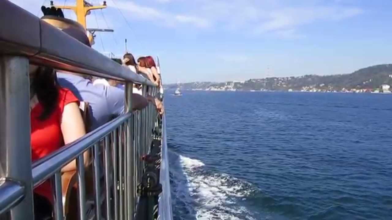 BOSPHORUS CRUISE, SEHIR HATLARI, ISTANBUL, SEPTEMBER 2014, FULL HD