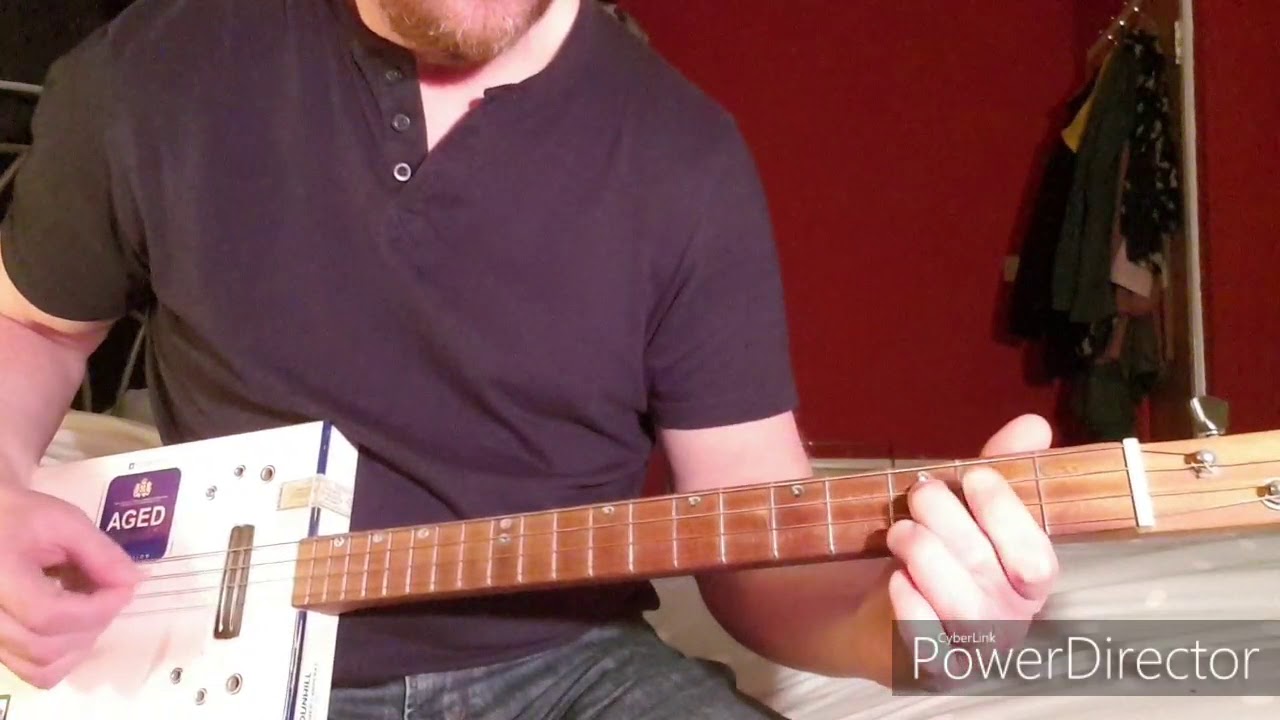 How To Play Kashmir by Led Zeppelin on Cigar Box Guitar