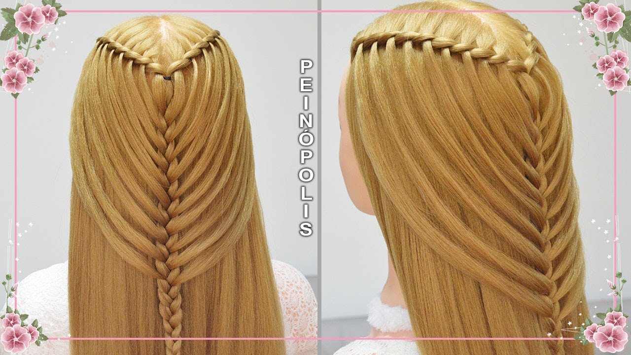 SEMIRECOGIDOS con TRENZAS para CABELLO LARGO - PEINADOS FACILES Y RAPIDOS
