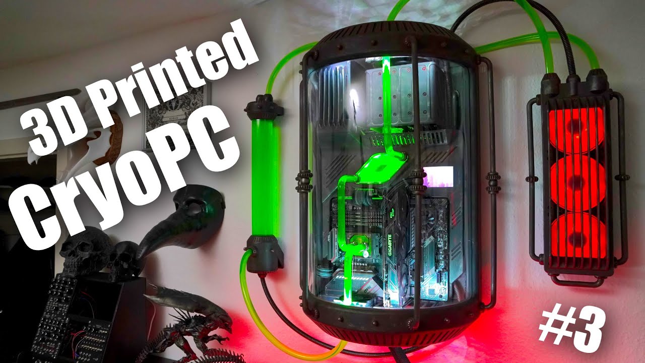 Ultimate 3D PRINTED PC Finished - CryoPC Part 3