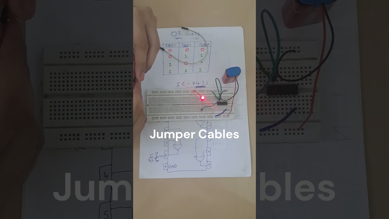Understanding OR Gate with IC7432 #digitalcircuits