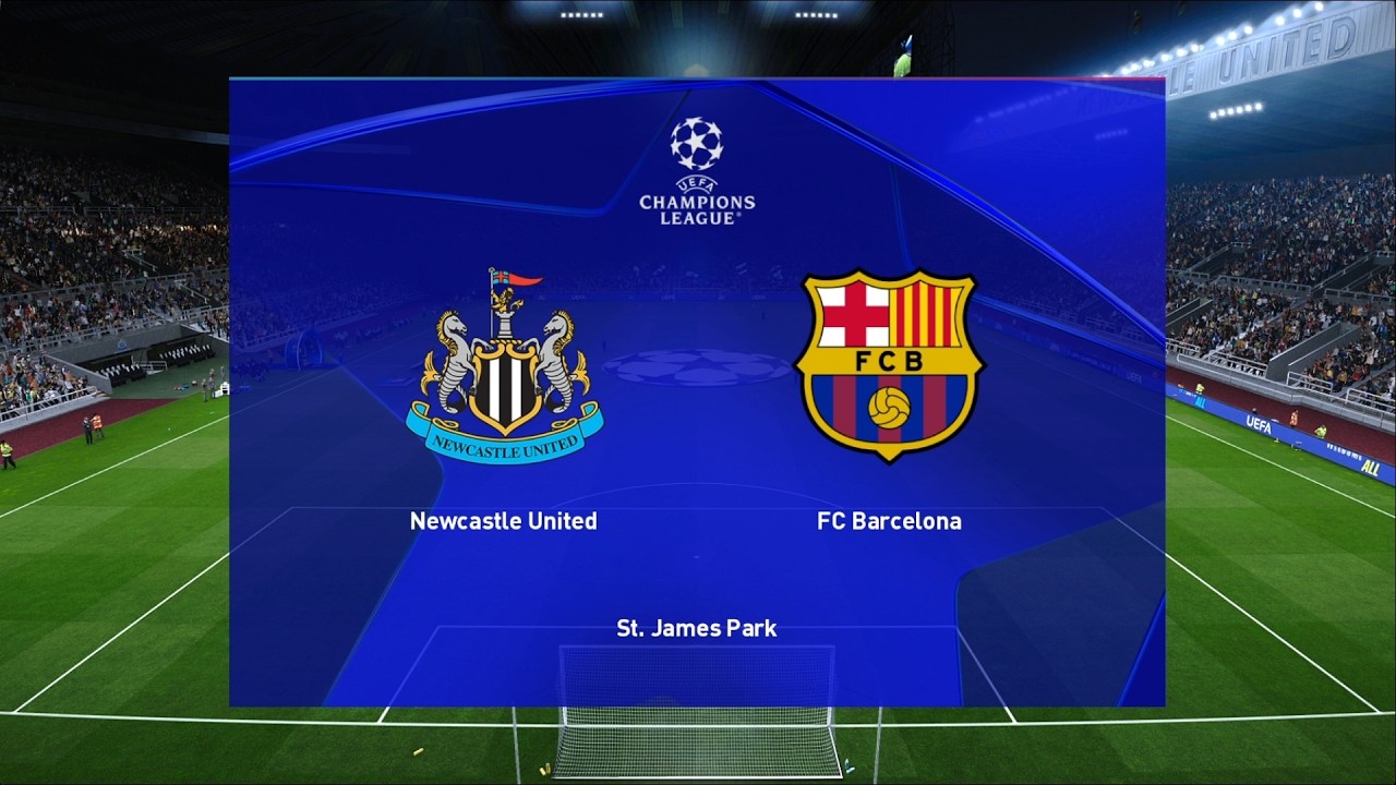 Newcastle United vs Barcelona | St. James' Park | 2025-26 UEFA Champions League | PES 2021