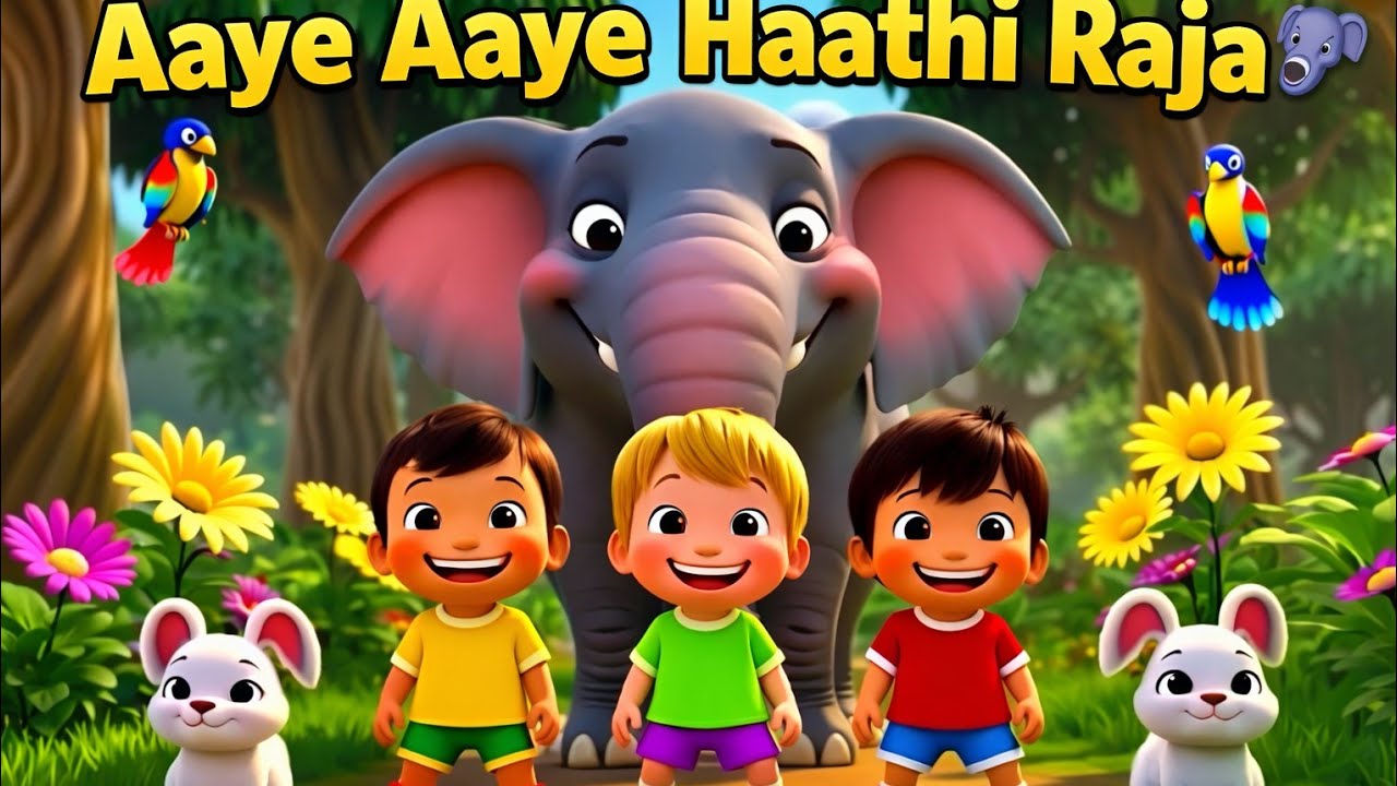 Aaye Aaye Haathi Raja 🐘 | Fun Kids Rhyme | Hindi Cartoon Song @TinkelTunes 