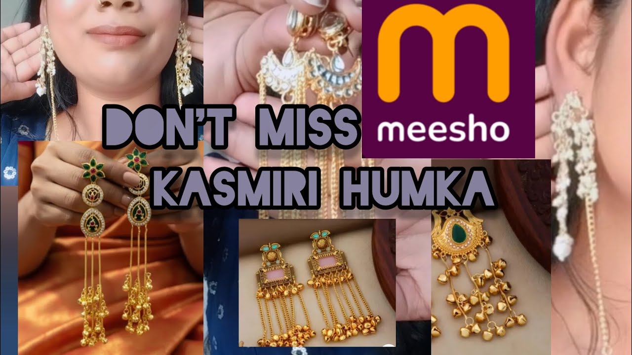 Kashmiri jhumka from meesho full haul video /meesho haul/haul video 