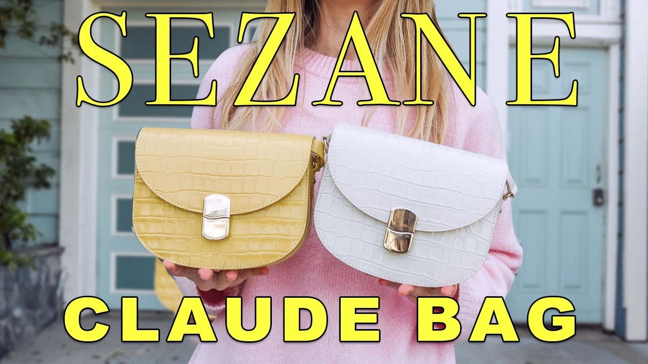 Sezane Claude Bag Crocodile Leather Ecru vs Buttercup Review