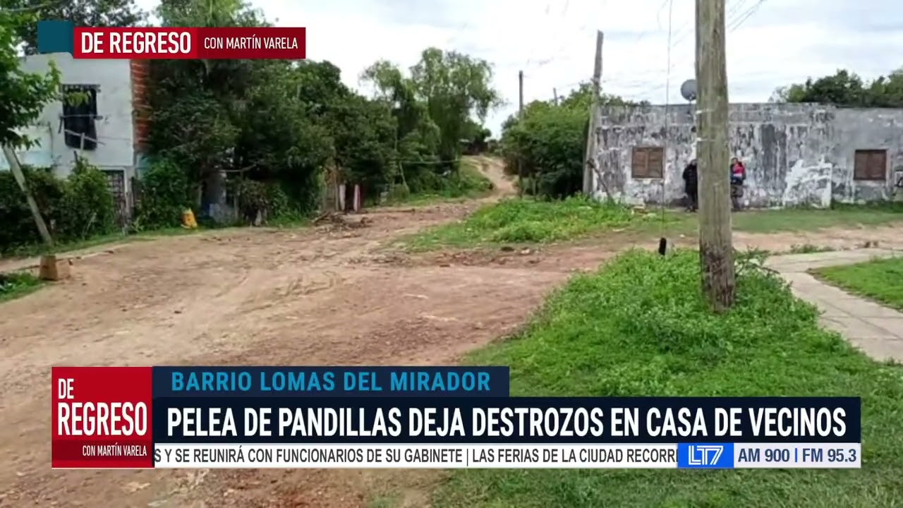Barrio Lomas del Mirador: pelea de pandillas deja destrozos en casa de vecinos